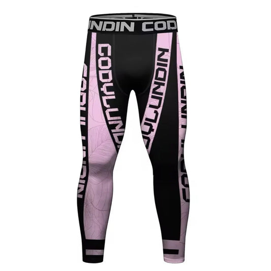 Black & Pink Premium Compression Spats for BJJ, MMA, Wrestling, CrossFit, Yoga, Running, Cycling, and More - MADE TO ORDER 2 WEEK DISPATCH