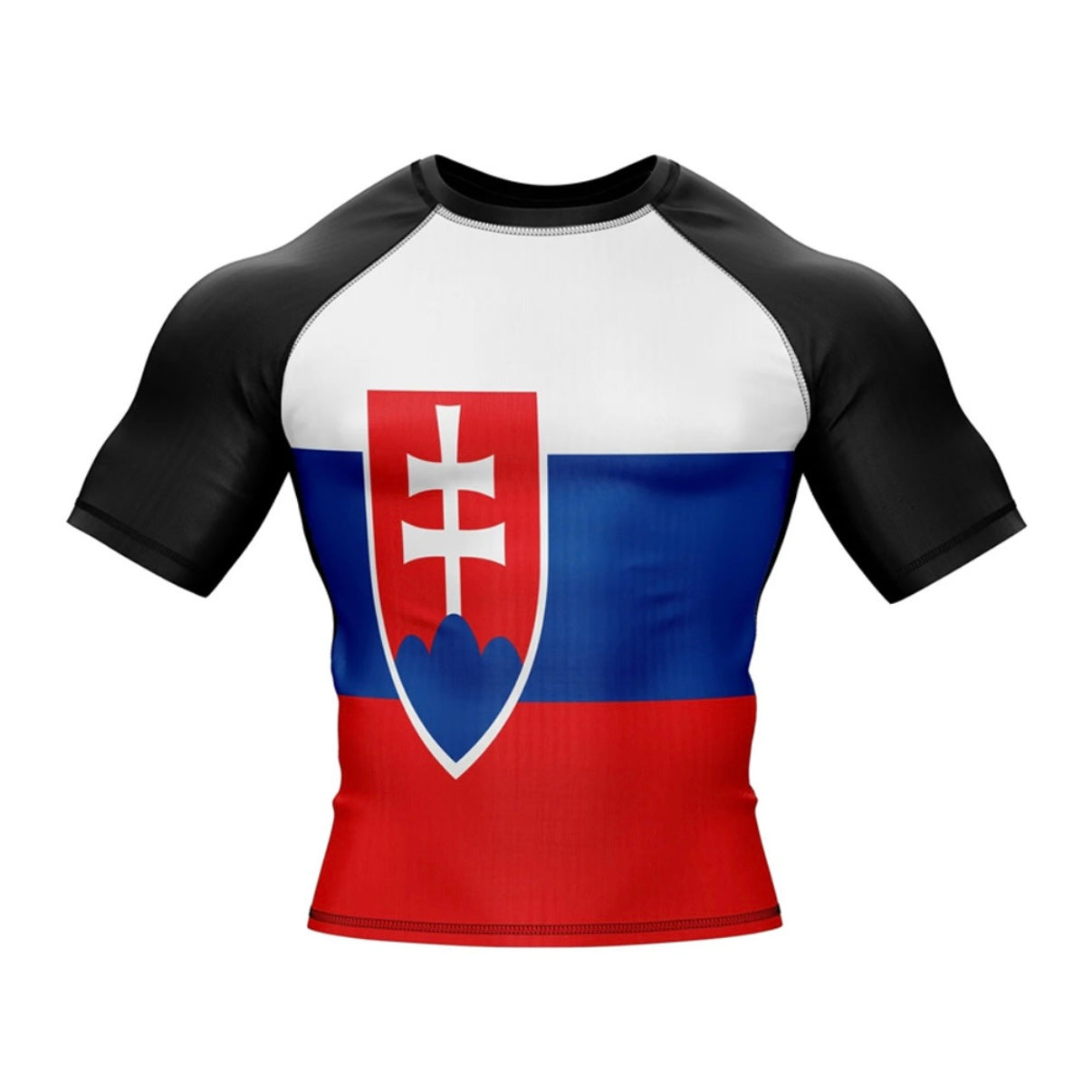 Slovakia (Slovensko) Premium Rash Guard - LONG OR SHORT SLEEVE - MADE TO ORDER 2 WEEK DISPATCH