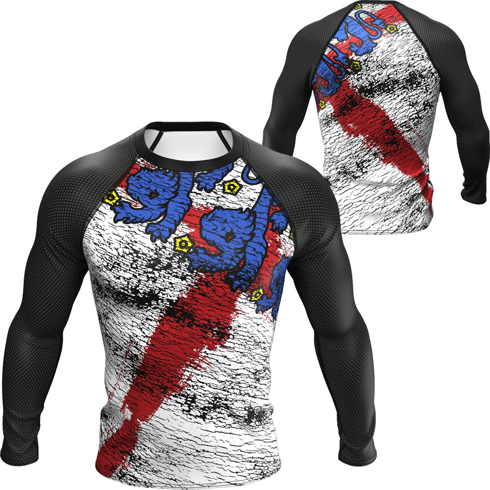 England Premium Long Sleeve BJJ Rash Guard