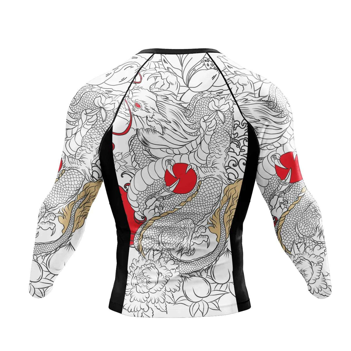 White Dragon Premium Long Sleeve BJJ Rash Guard