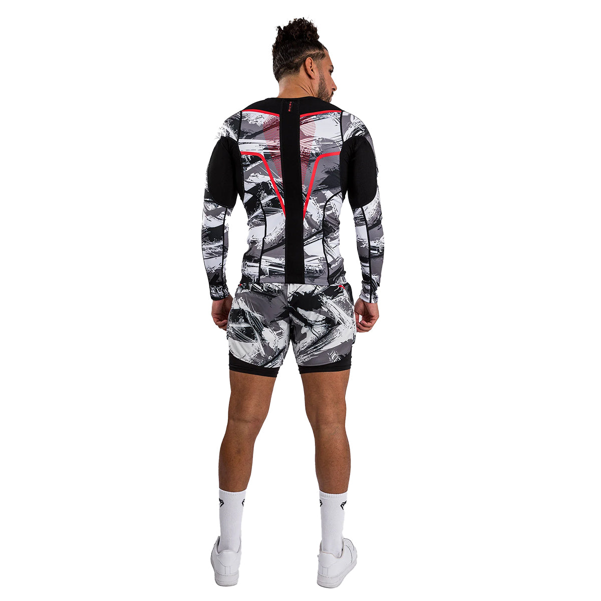 Venum Electron 3.0 MMA Long Sleeve Rashguard - Camo Grey