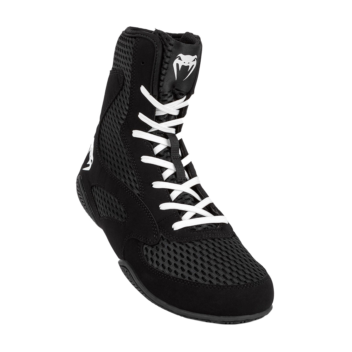 Venum Contender Mid Cut Boxing Shoes - Black