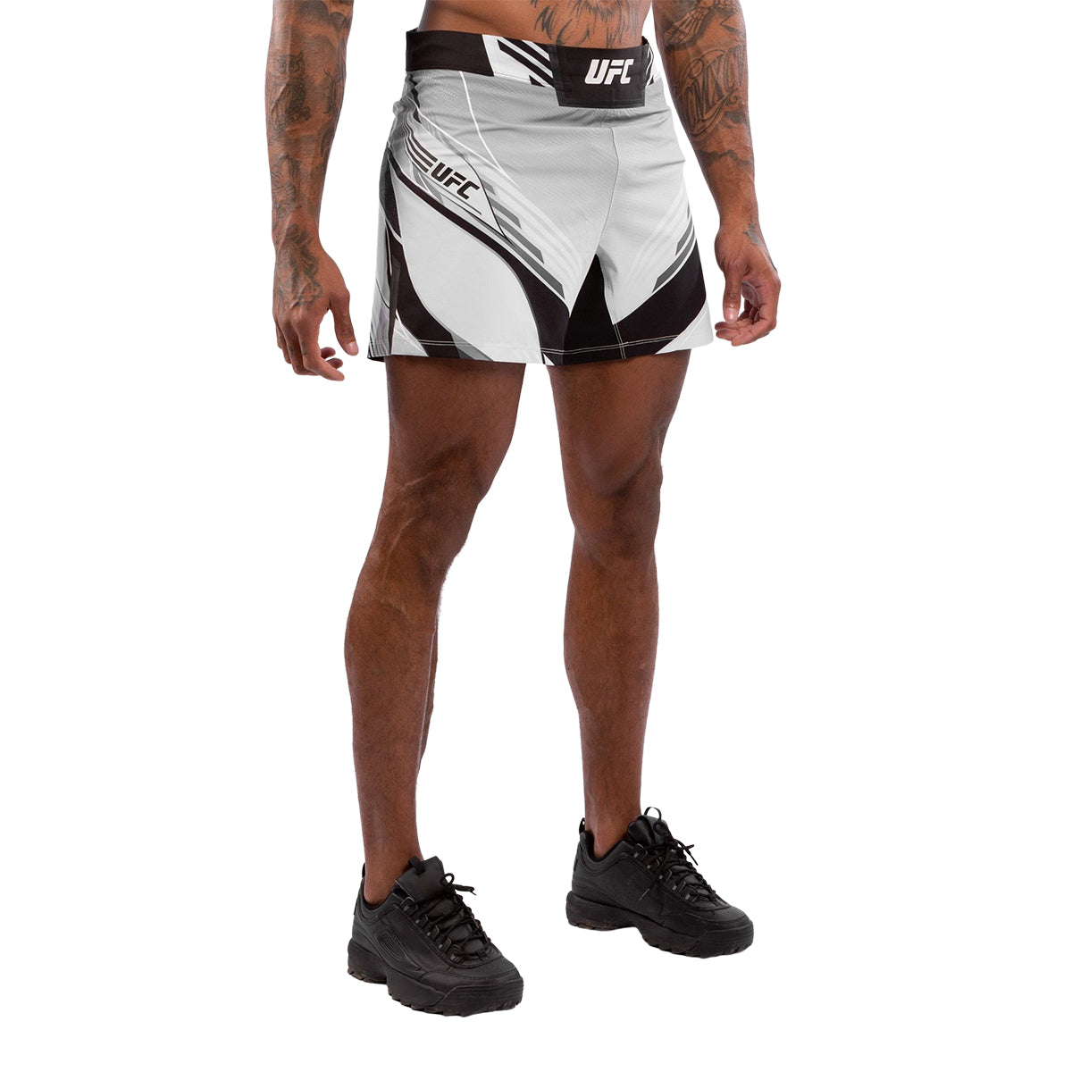 Venum x UFC Authentic Short Fit Mens Fight Shorts - White