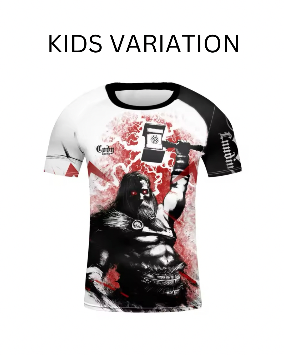 Warrior God Premium BJJ / MMA Rash Guard - LONG & SHORT SLEEVE VARIATIONS - MADE TO ORDER 2 WEEK DISPATCH