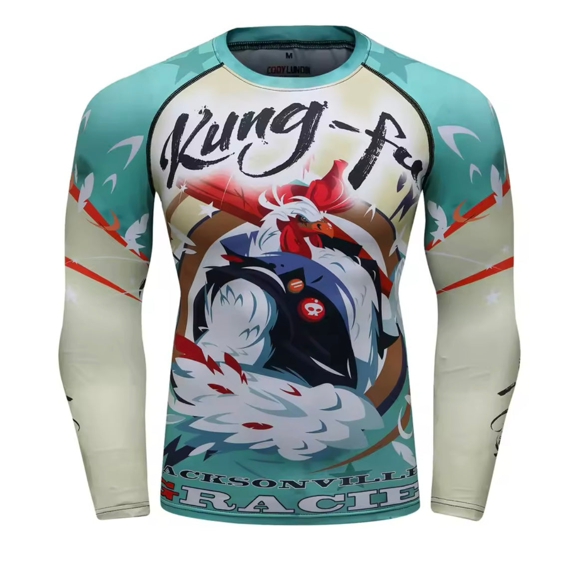 Kung Fu Chicken Premium BJJ No Gi / MMA Set. Rash Guard, Shorts & Spats - MADE TO ORDER 2 WEEK DISPATCH