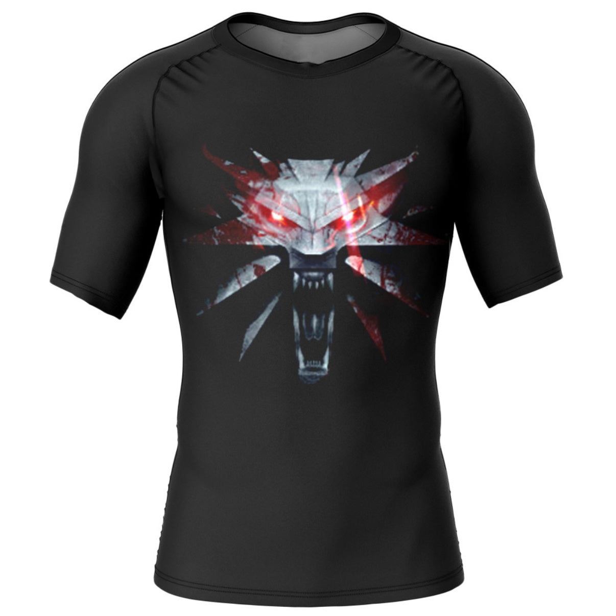 The Witcher Wolf Premium Short Sleeve Rash Guard - MADE TO ORDER 2 WEEK DISPATCH