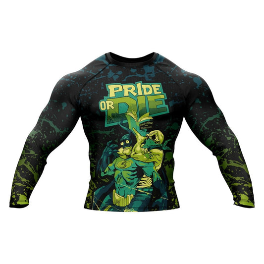 Pride or Die Premium Rash Guard - LONG OR SHORT SLEEVE - MADE TO ORDER 2 WEEK DISPATCH