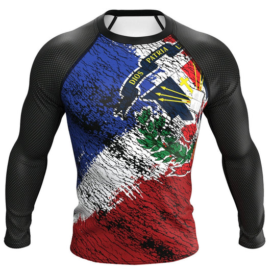 Dominican Republic (República Dominicana) Premium Rash Guard - LONG OR SHORT SLEEVE - MADE TO ORDER 2 WEEK DISPATCH