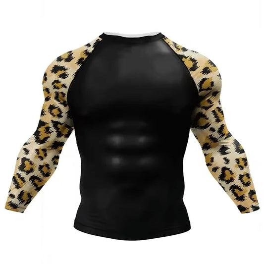 Leopard Premium BJJ / MMA Rash Guard - LONG & SHORT SLEEVE VARIATIONS - MADE TO ORDER 2 WEEK DISPATCH