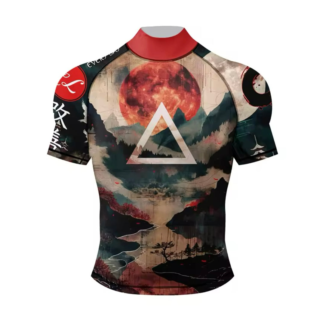 Scenic Roller Premium High Neck BJJ No Gi / MMA Set. Rash Guard, Shorts & Spats - MADE TO ORDER 2 WEEK DISPATCH