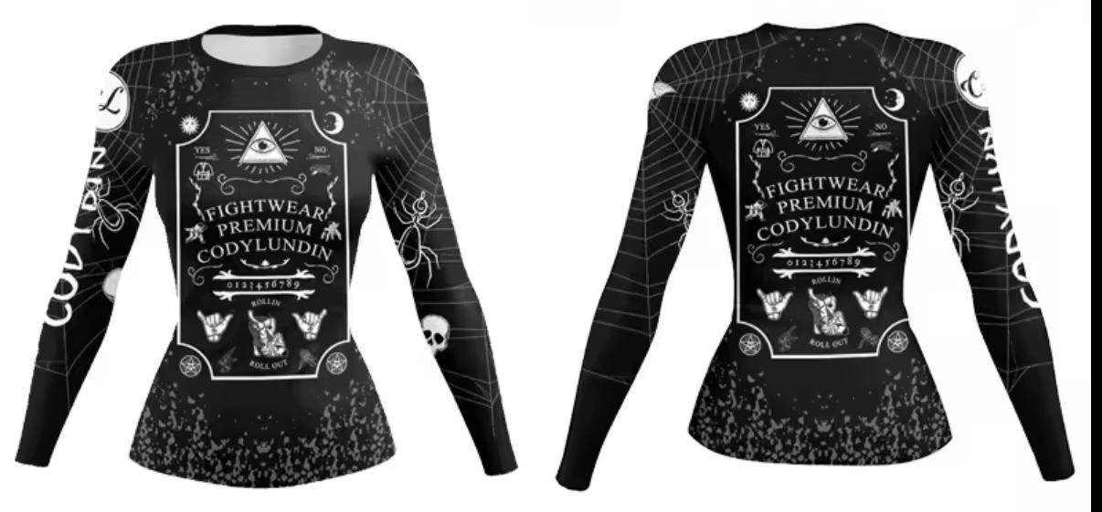 Women’s Ouija Premium BJJ / MMA Rash Guard - MADE TO ORDER 2 WEEK DISPATCH