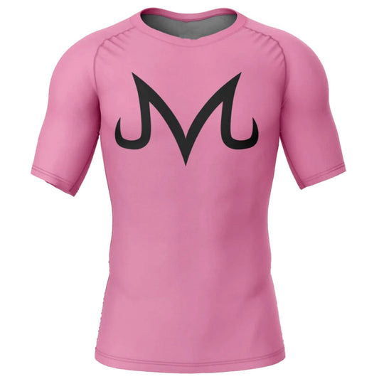 Dragon Ball Z Pink Majin Buu Premium Short Sleeve Rash Guard - MADE TO ORDER 2 WEEK DISPATCH