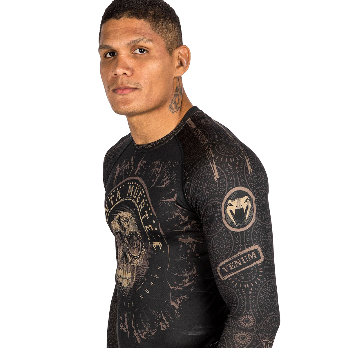 Venum Santa Muerta Long Sleeve MMA/Jiu Jitsu Rash Guard