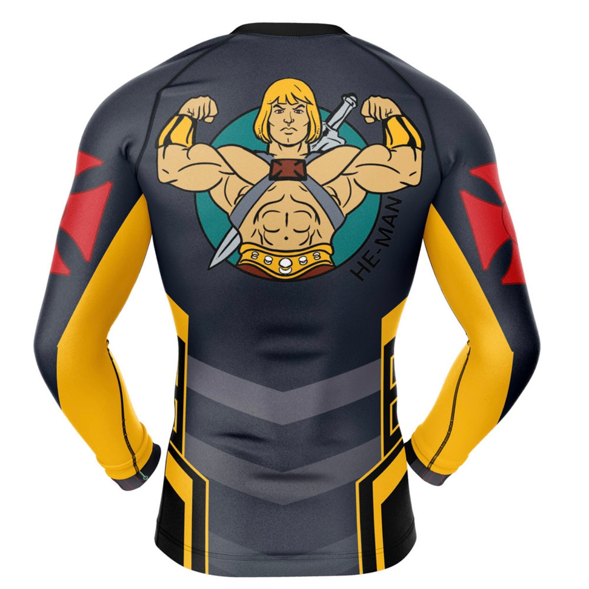 Masters of the Universe He-Man Gym Premium Rash Guard - LONG OR SHORT SLEEVE - MADE TO ORDER 2 WEEK DISPATCH