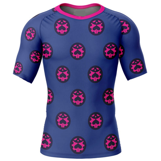 Jojo’s Bizarre Adventure 'Giorno' Premium Short Sleeve Rash Guard - MADE TO ORDER 2 WEEK DISPATCH