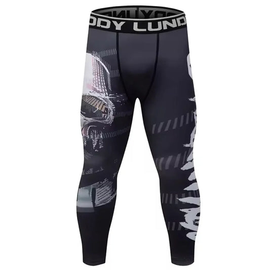 Skull Premium Compression Spats For BJJ, MMA, Wrestling, CrossFit, Yoga, Running, Cycling, and More - MADE TO ORDER 2 WEEK DISPATCH