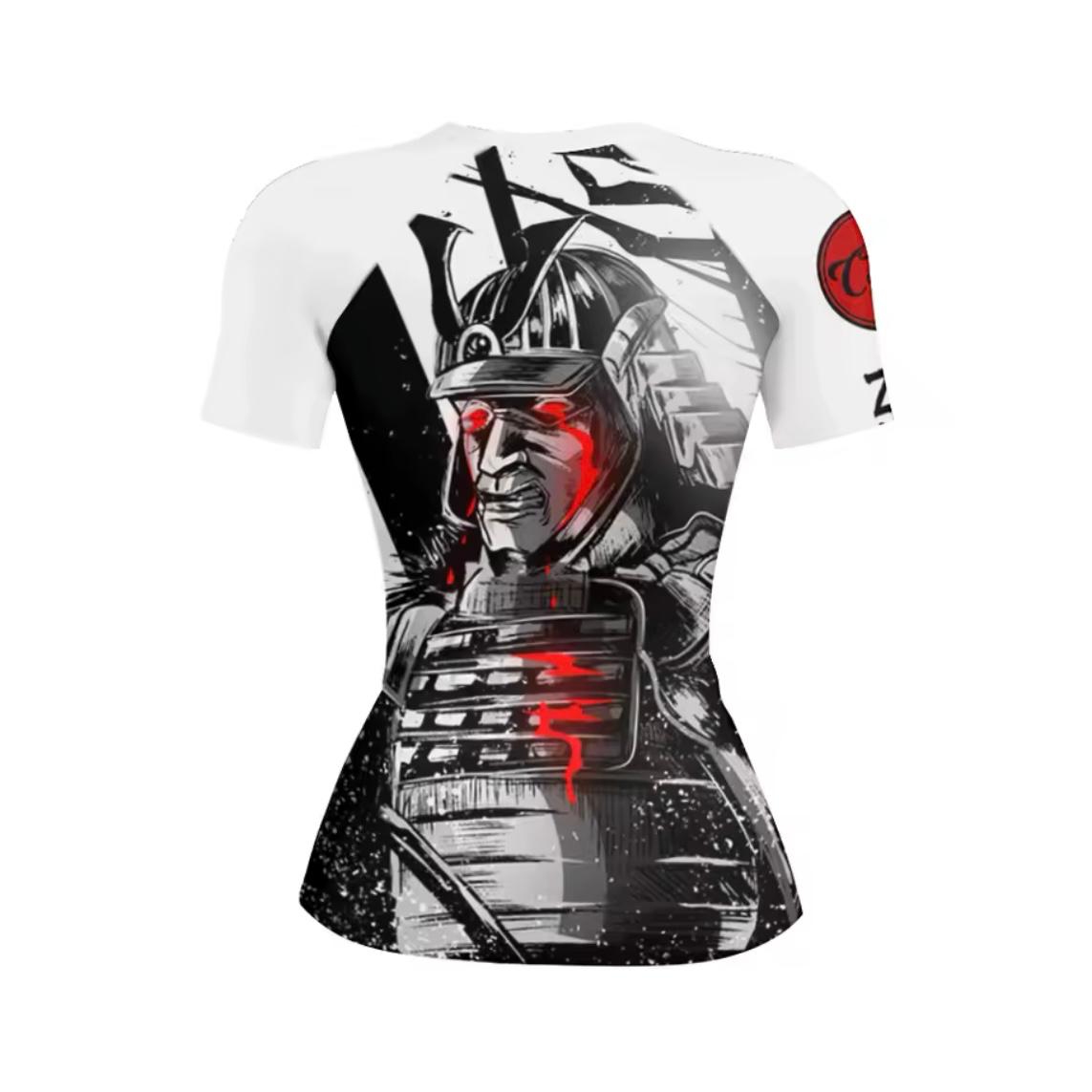 Women’s Samurai Warrior Premium BJJ / MMA Rash Guard - MADE TO ORDER 2 WEEK DISPATCH