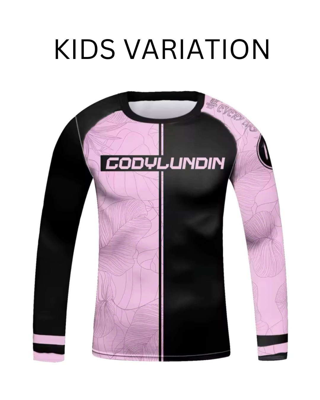 Black & Pink Premium BJJ No Gi / MMA Set. Rash Guard, Shorts & Spats - MADE TO ORDER 2 WEEK DISPATCH