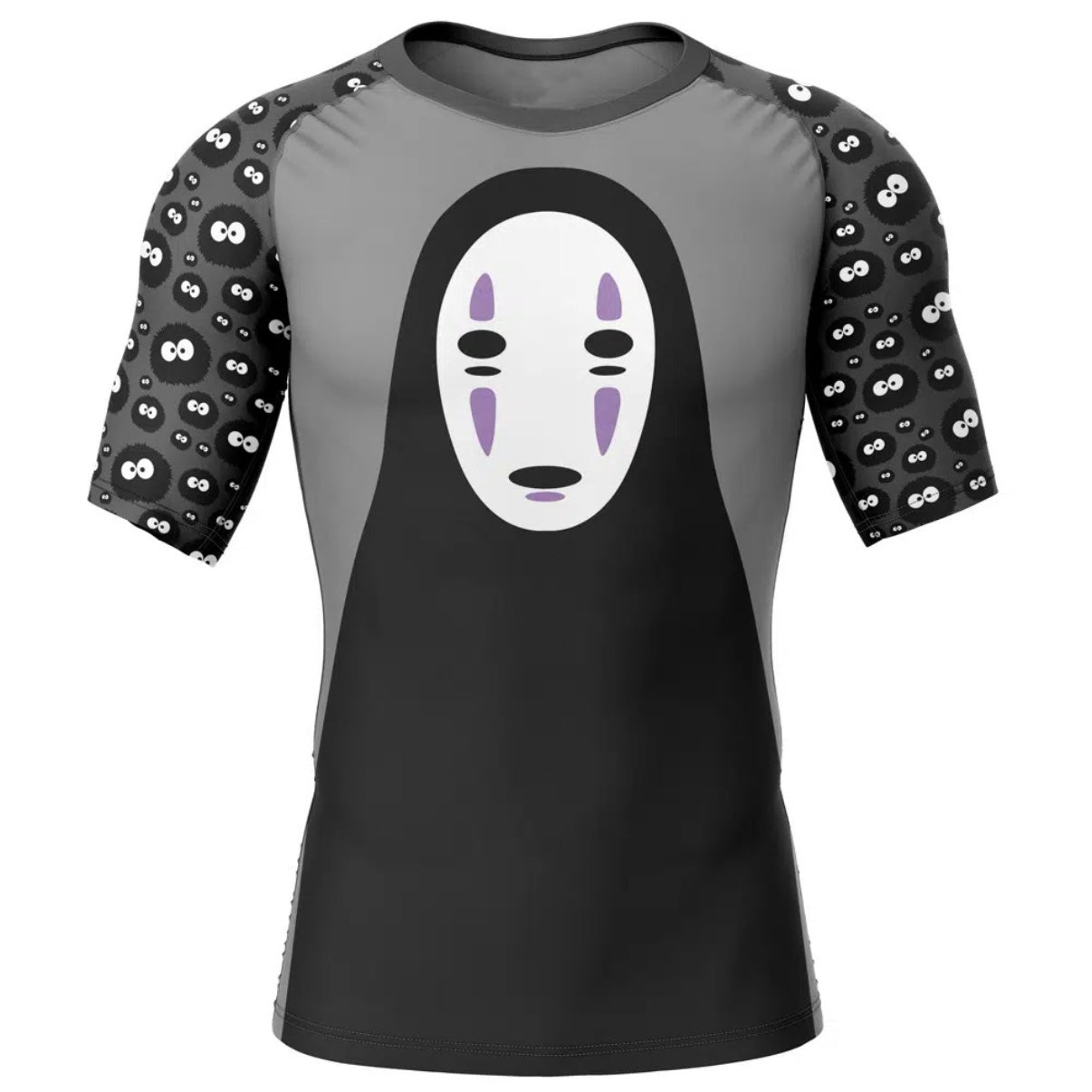 Spirited Away No Face Premium Short Sleeve Rash Guard - MADE TO ORDER 2 WEEK DISPATCH