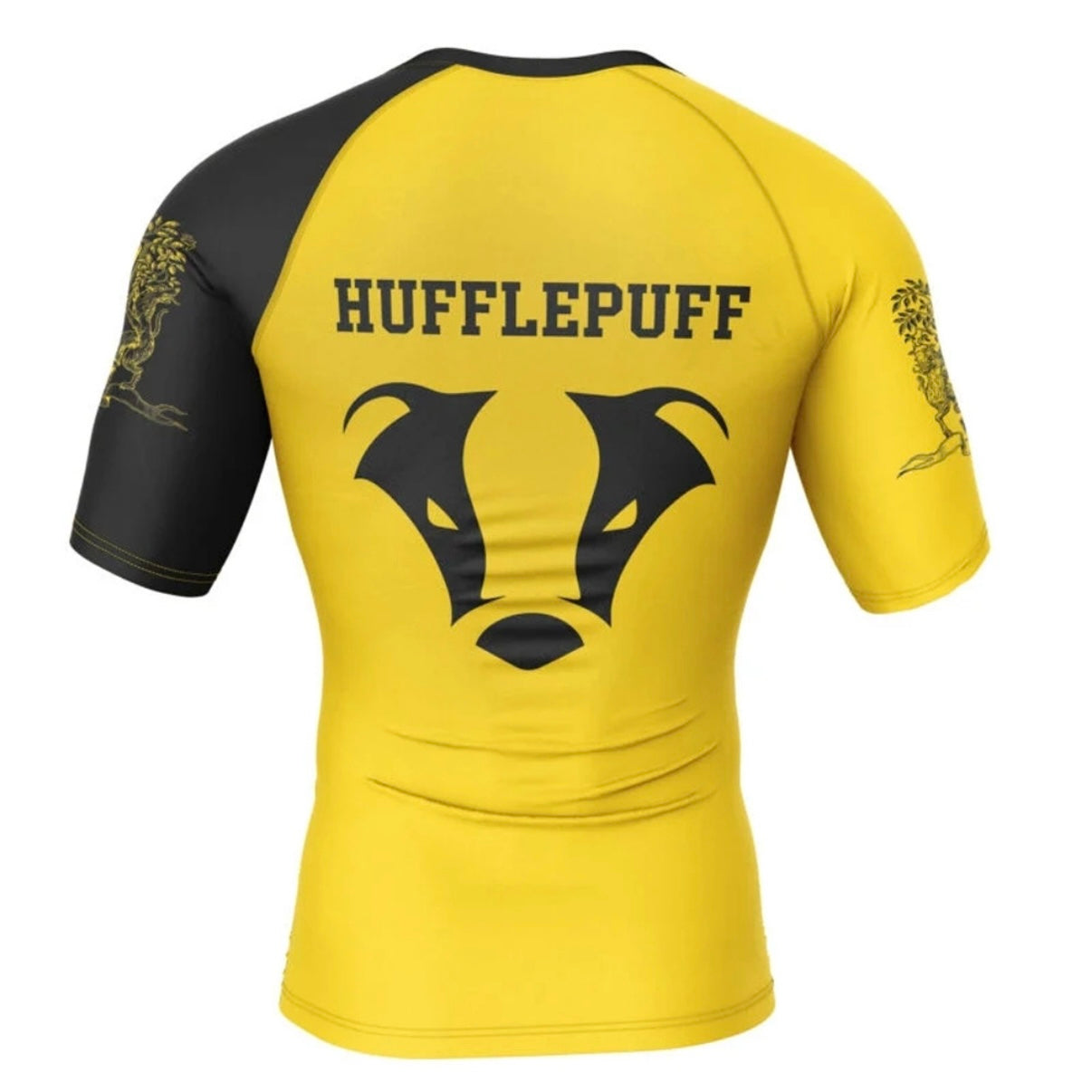 Hogwarts Hufflepuff Premium Short Sleeve Rash Guard - MADE TO ORDER 2 WEEK DISPATCH