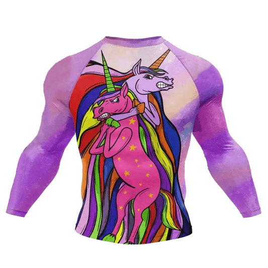 Unicorn Choke Premium Rash Guard - LONG OR SHORT SLEEVE - MADE TO ORDER 2 WEEK DISPATCH