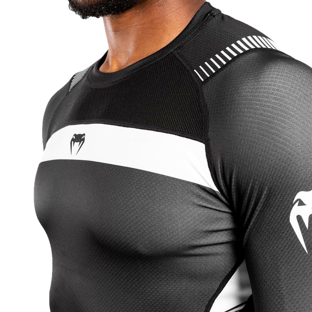 Venum No Gi Grappling Black/White Compression Rash Guard