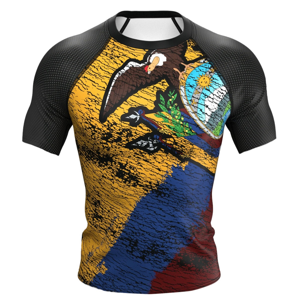 Ecuador Premium Rash Guard - LONG OR SHORT SLEEVE - MADE TO ORDER 2 WEEK DISPATCH