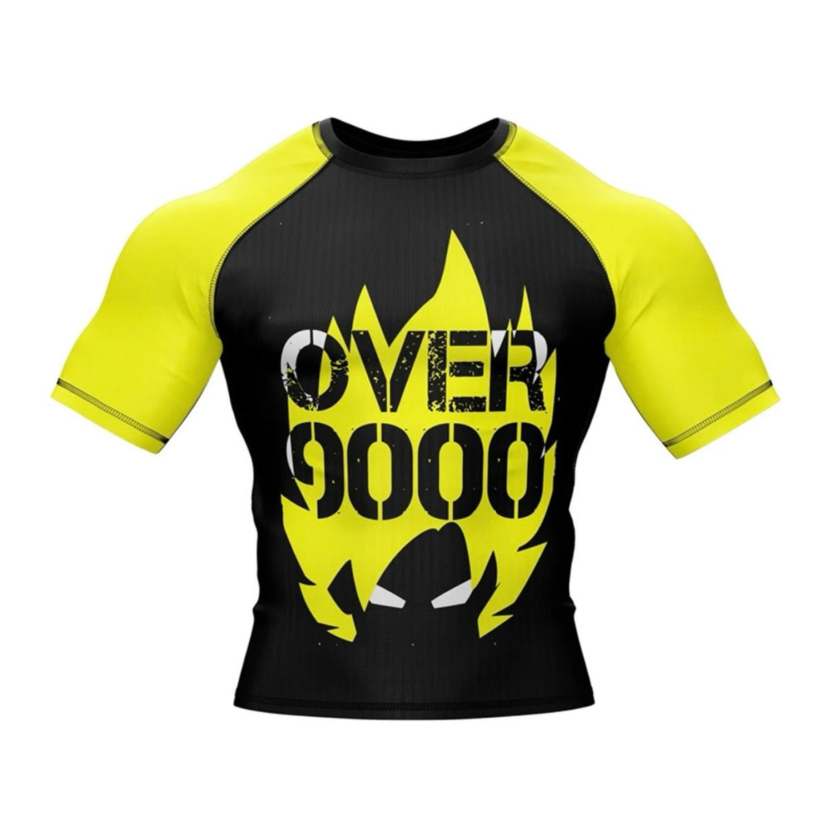 Over 9000 Premium Rash Guard - LONG OR SHORT SLEEVE - MADE TO ORDER 2 WEEK DISPATCH