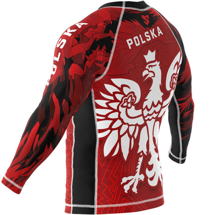 Polska (Poland) Premium Long Sleeve BJJ Rash Guard