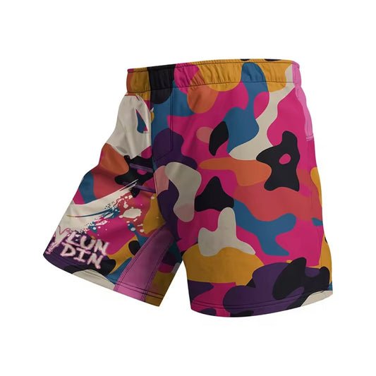 Pink Splash Premium BJJ No Gi Grappling Shorts - MADE TO ORDER 2 WEEK DISPATCH