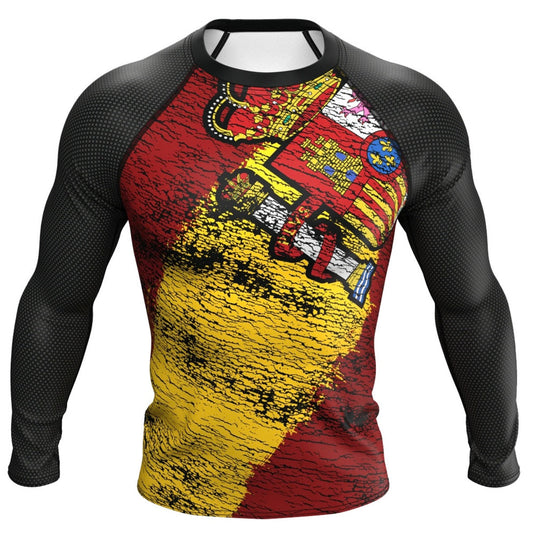 Spain (España) Premium Rash Guard - LONG OR SHORT SLEEVE - MADE TO ORDER 2 WEEK DISPATCH