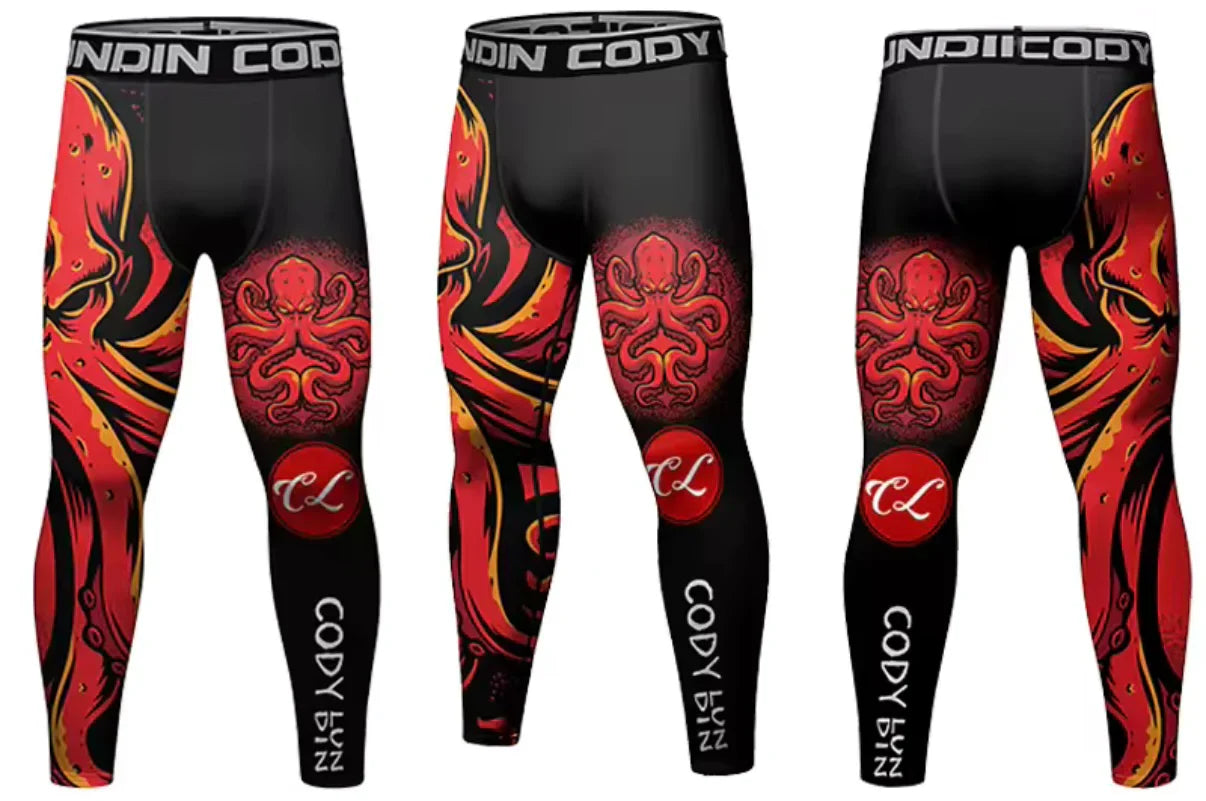 Octopus Premium Compression Spats for BJJ, MMA, Wrestling, CrossFit, Yoga, Running, Cycling, and More - MADE TO ORDER 2 WEEK DISPATCH