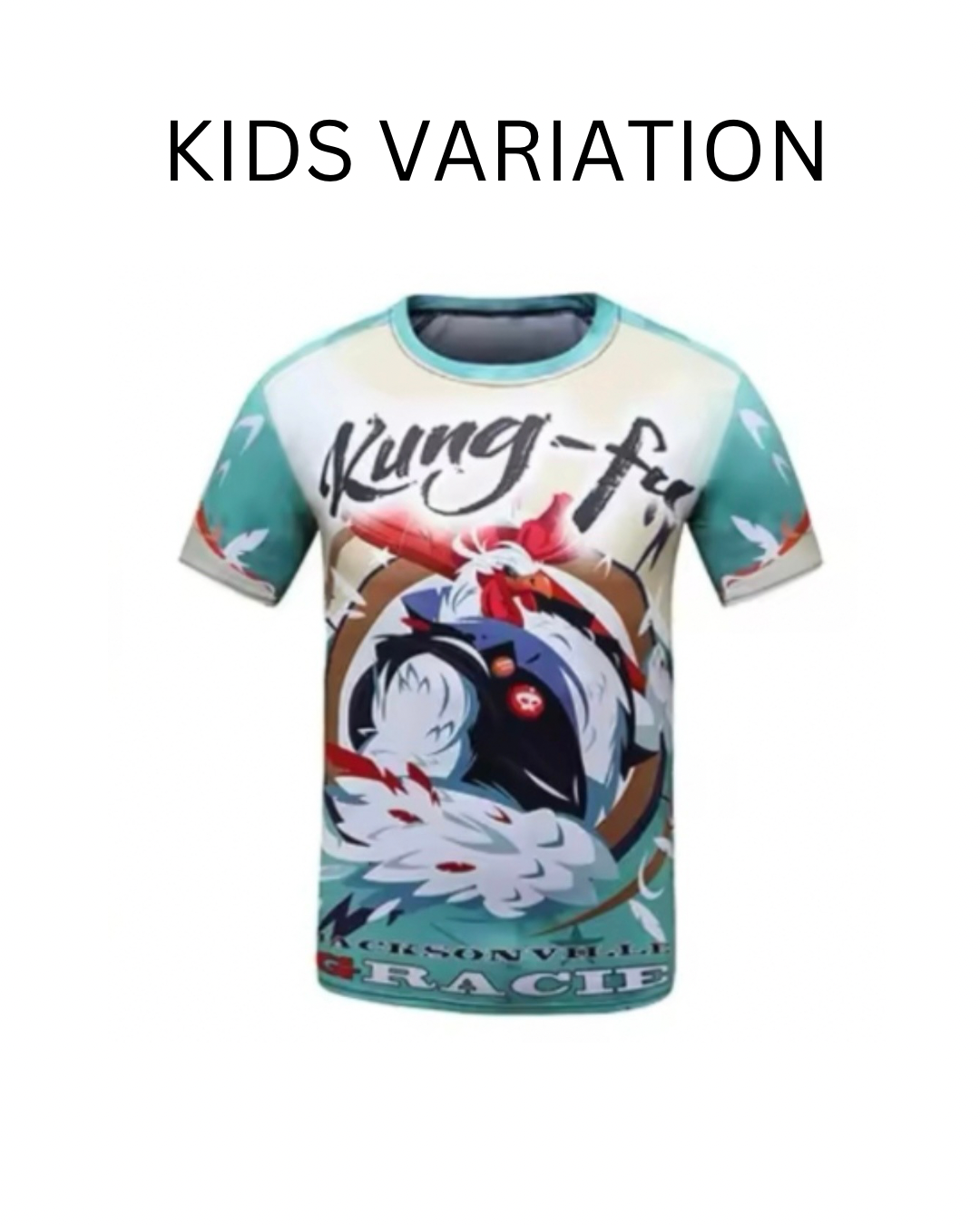 Kung Fu Chicken Premium BJJ / MMA Rash Guard - LONG & SHORT SLEEVE VARIATIONS - MADE TO ORDER 2 WEEK DISPATCH