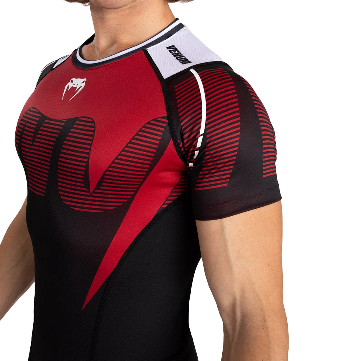 Venum Adrenaline MMA Short Sleeve Rashguard - Red