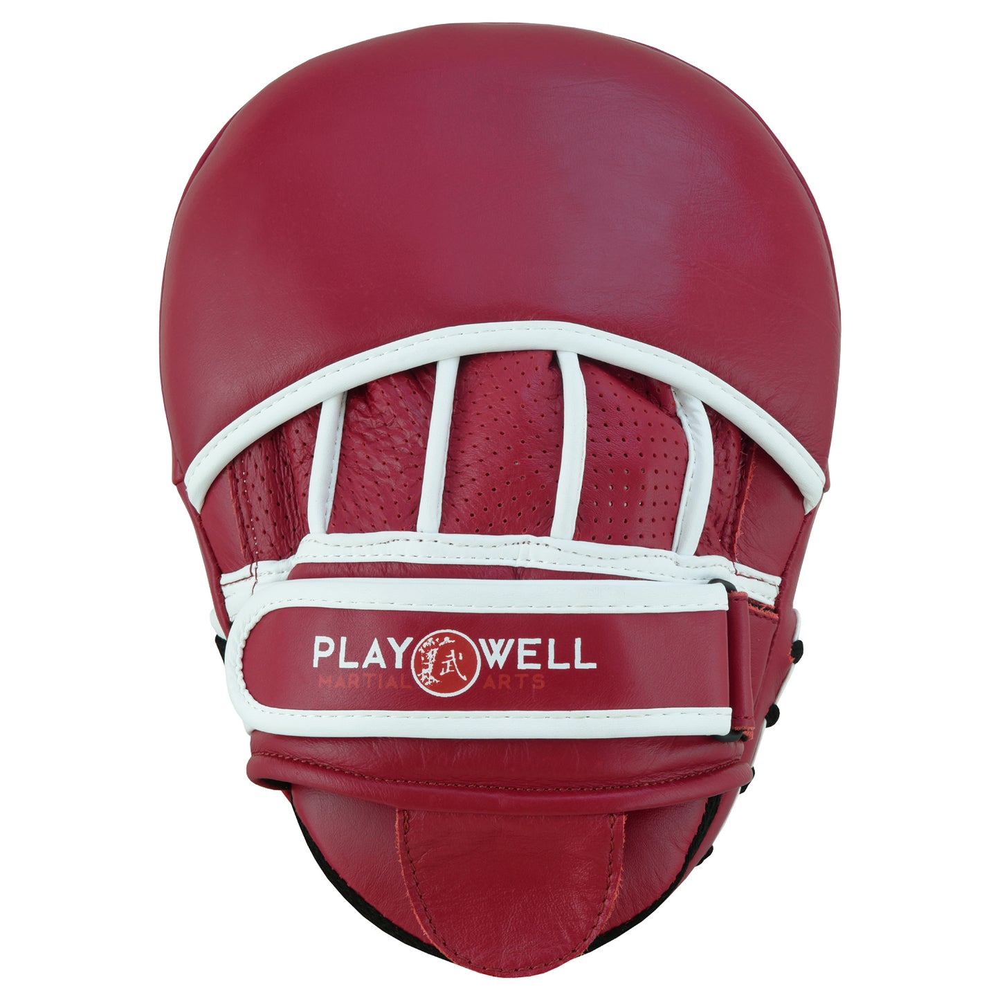 Playwell Elite Deluxe " Maroon Series " Leather Curved Focus Pad