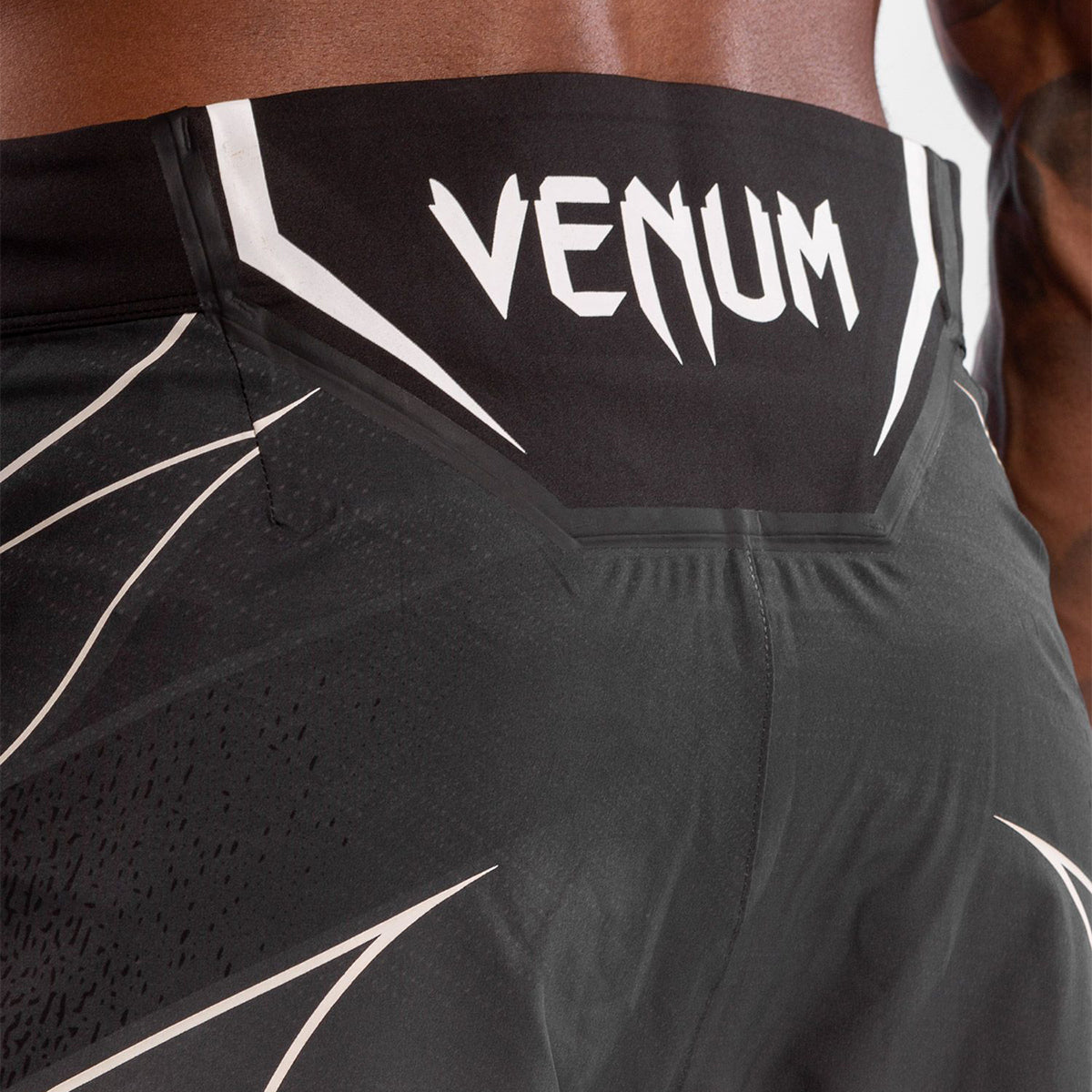 Venum x UFC Authentic Short Fit Mens Fight Shorts - Black/White