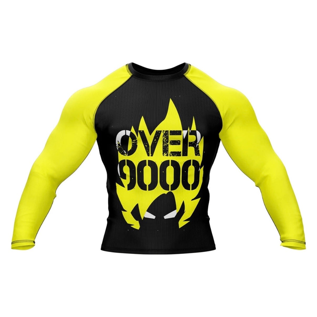 Over 9000 Premium Rash Guard - LONG OR SHORT SLEEVE - MADE TO ORDER 2 WEEK DISPATCH