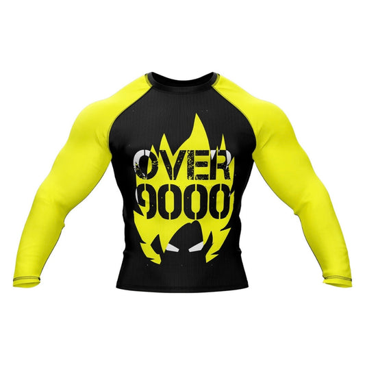 Over 9000 Premium Rash Guard - LONG OR SHORT SLEEVE - MADE TO ORDER 2 WEEK DISPATCH