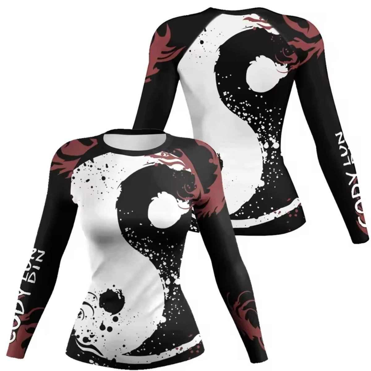 Women’s Yin Yang Premium BJJ / MMA Rash Guard - MADE TO ORDER 2 WEEK DISPATCH