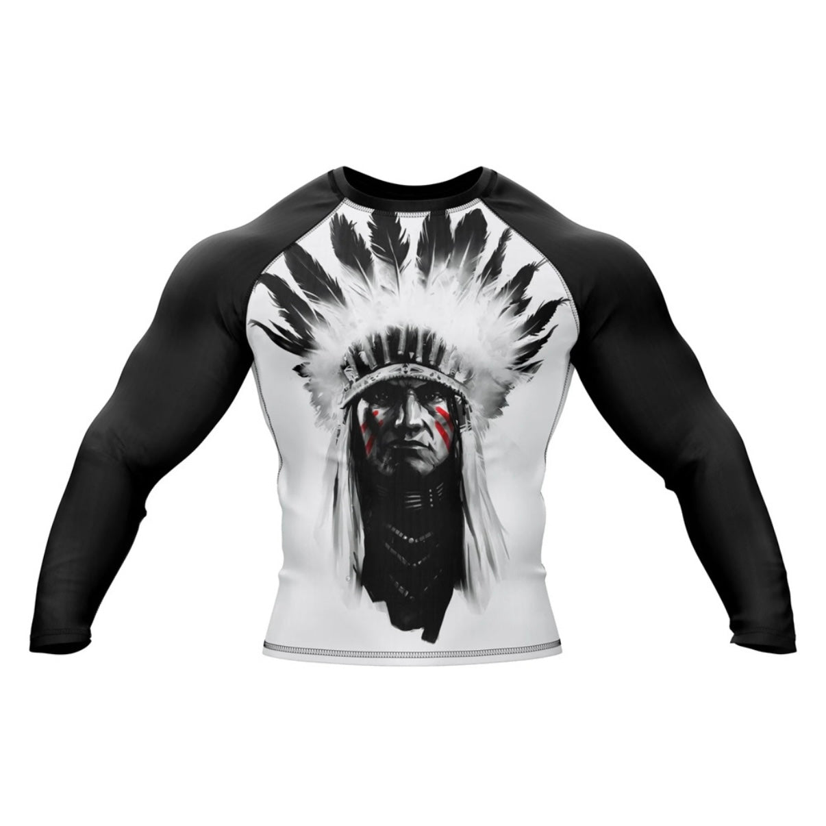 Native Warrior Premium Rash Guard - LONG OR SHORT SLEEVE - MADE TO ORDER 2 WEEK DISPATCH