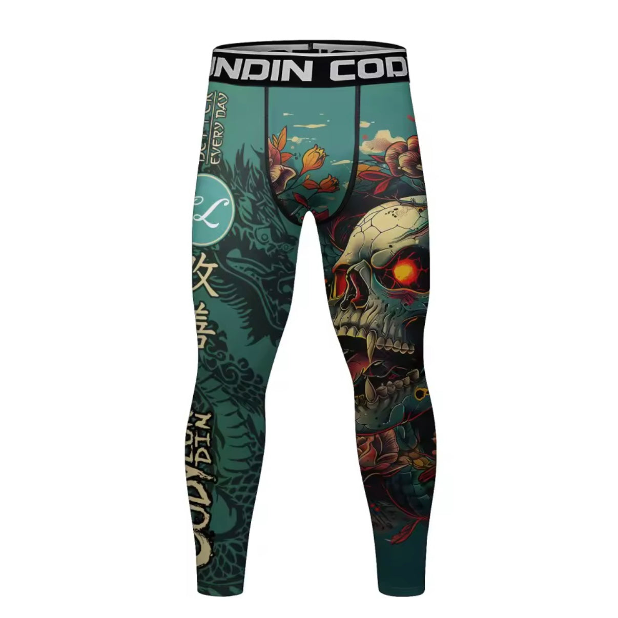 Skull & Dragon Premium Compression Spats For BJJ, MMA, Wrestling, CrossFit, Yoga, Running, Cycling, and More - MADE TO ORDER 2 WEEK DISPATCH