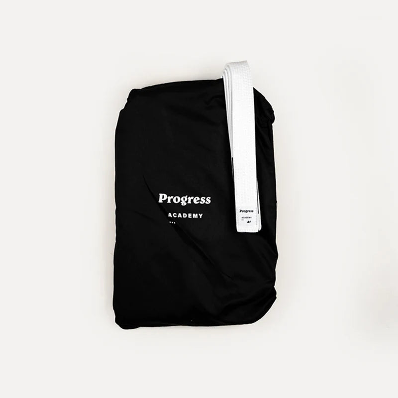 Progress BJJ The Academy Gi With Free White Belt - Black