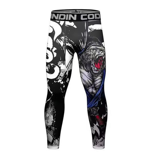 Gorilla Rage Premium Compression Spats for BJJ, MMA, Wrestling, CrossFit, Yoga, Running, Cycling, and More - MADE TO ORDER 2 WEEK DISPATCH