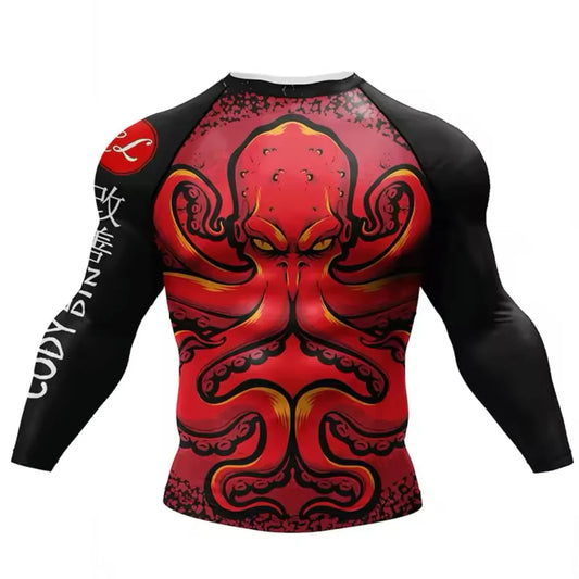 Octopus Premium BJJ / MMA Rash Guard - LONG & SHORT SLEEVE VARIATIONS - MADE TO ORDER 2 WEEK DISPATCH