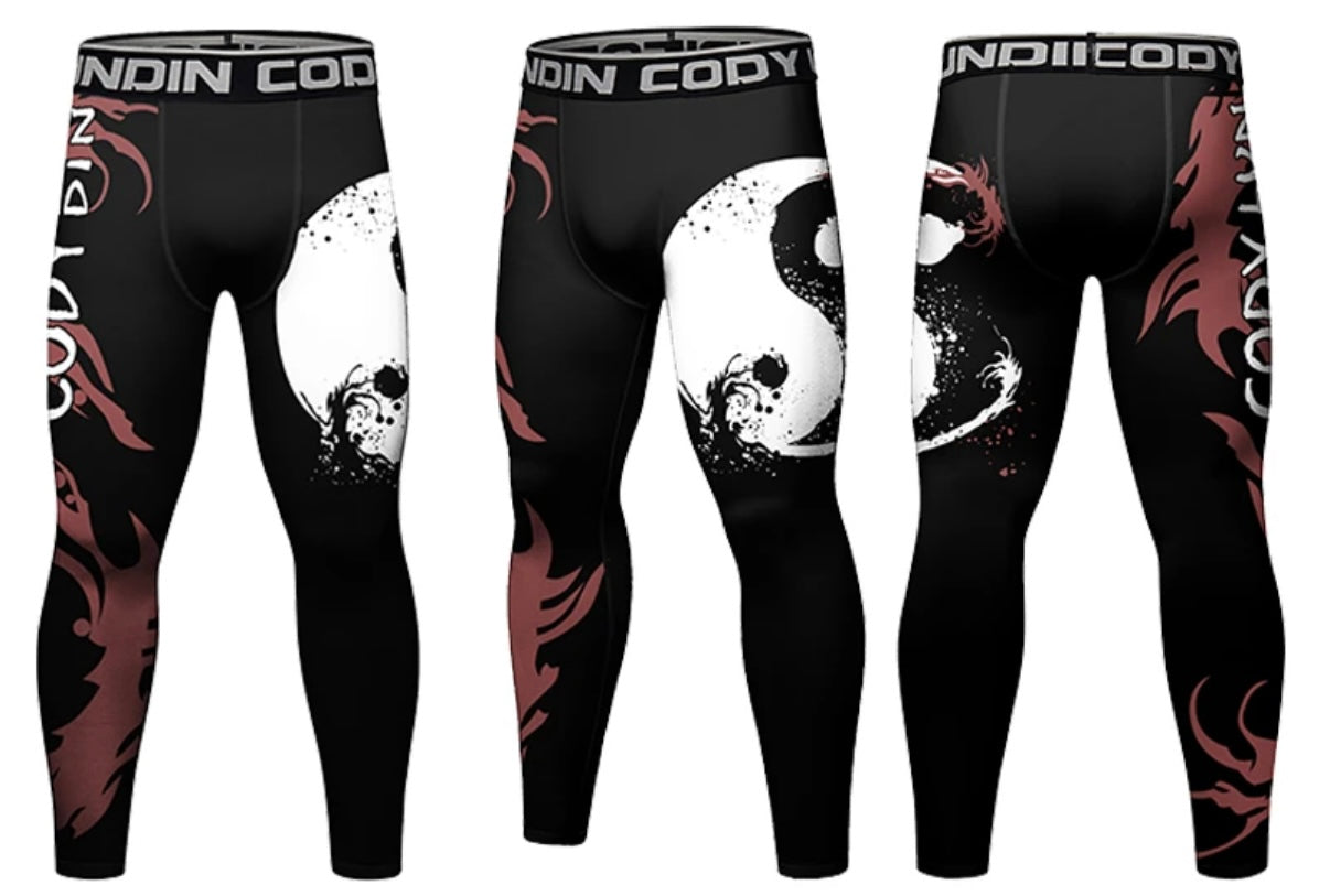 Yin Yang Premium BJJ No Gi / MMA Set. Rash Guard, Shorts & Spats - MADE TO ORDER 2 WEEK DISPATCH