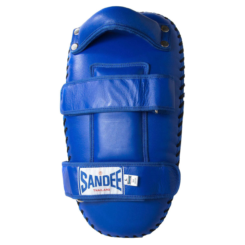 Sandee Muay Thai Leather Curved Kick Pads - Pair