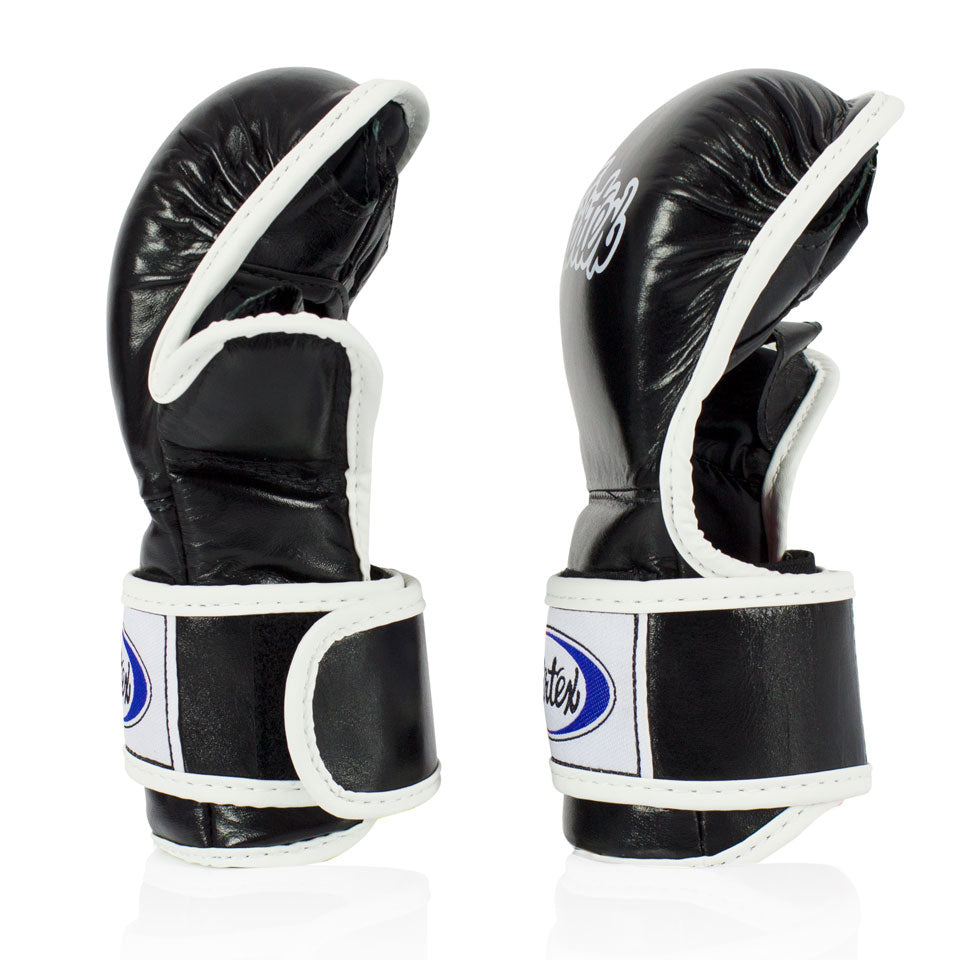 Fairtex FGV15 MMA Leather 7oz Sparring Gloves -  Black