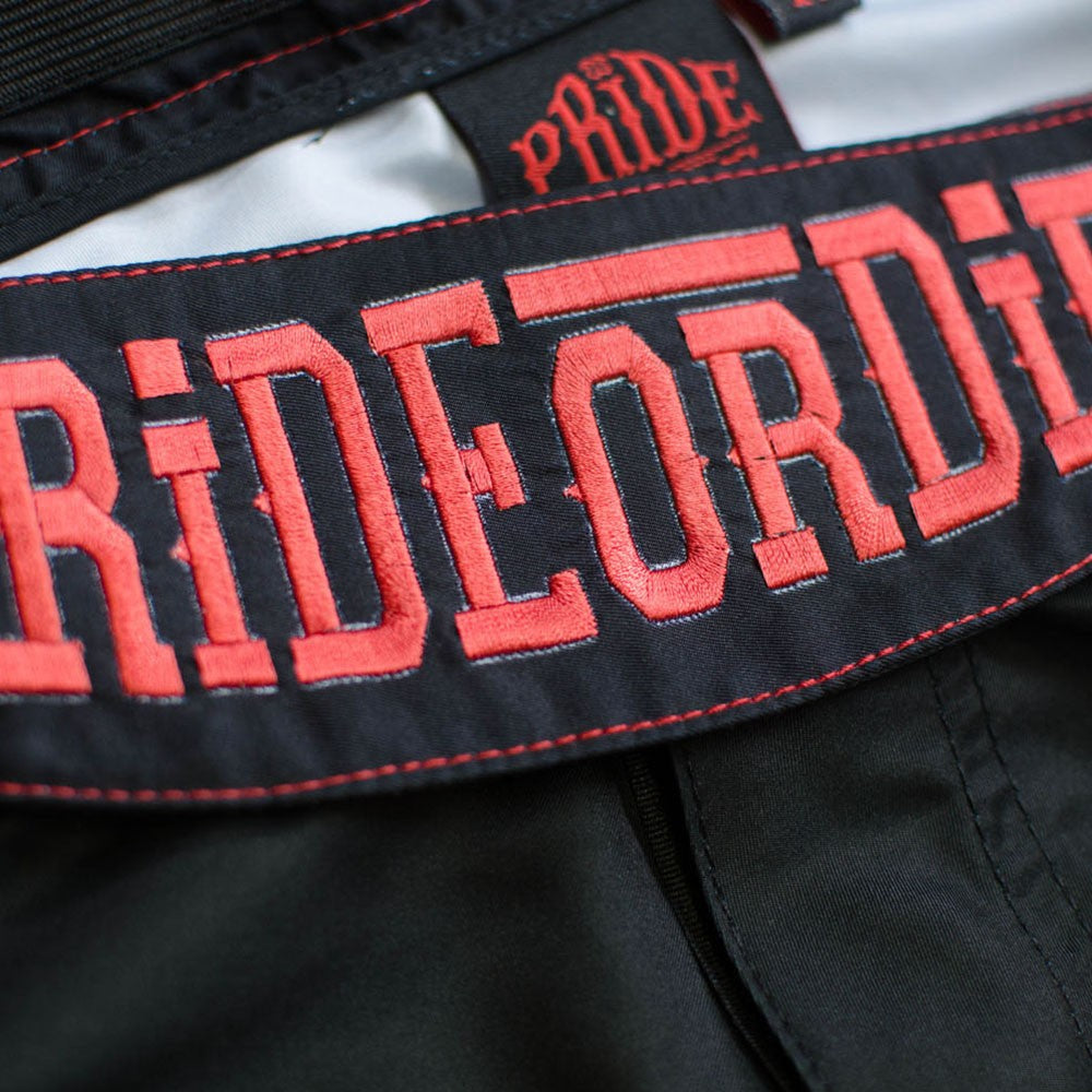 Pride or Die MMA Black "Raw Training" Urban Fight Shorts