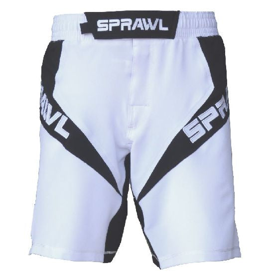 Sprawl Fusion 3 Series Fight Shorts - White/Black