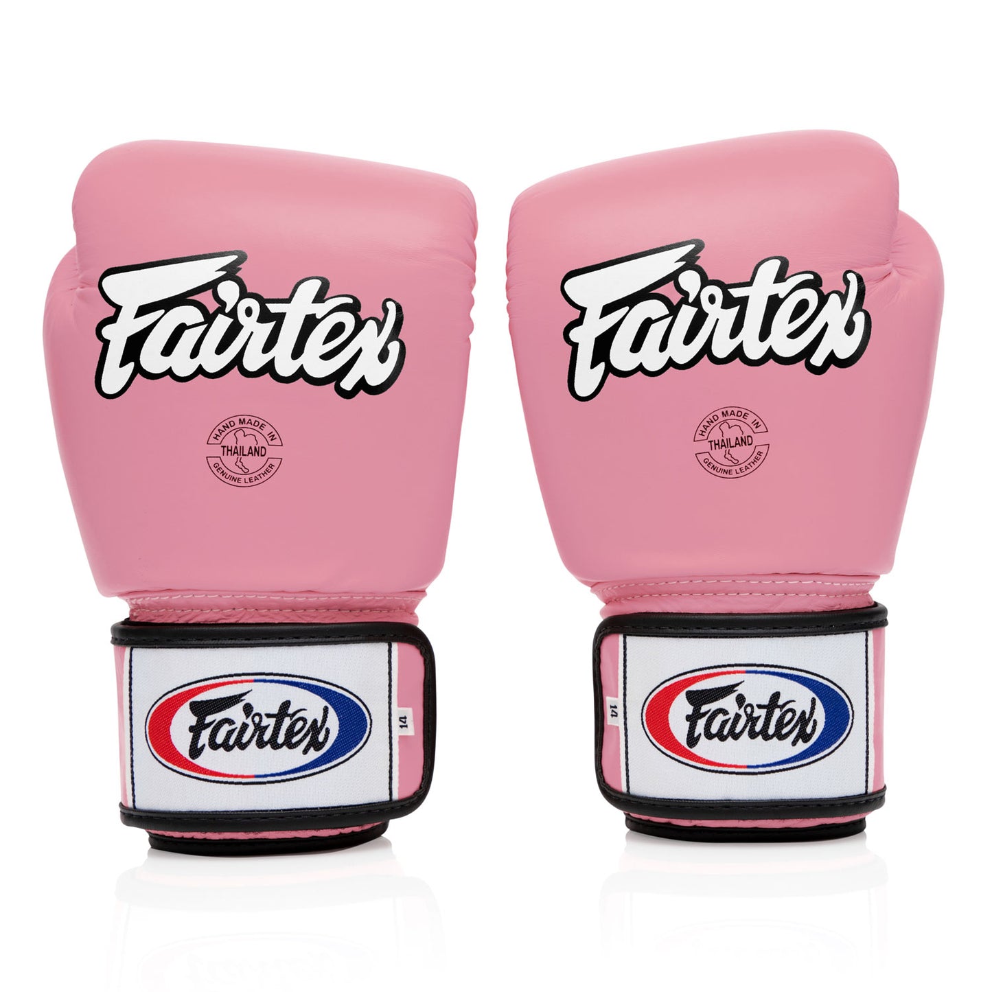 Fairtex BGV1 Black Universal Leather Boxing Gloves - Pink